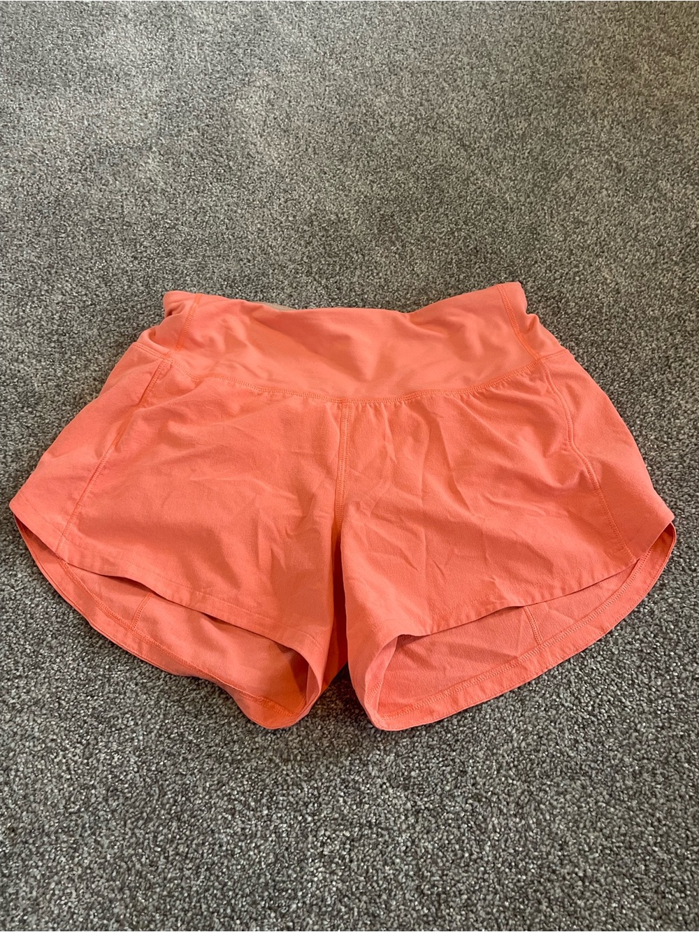 lululemon athletica Coral-Orange Athletic Shorts